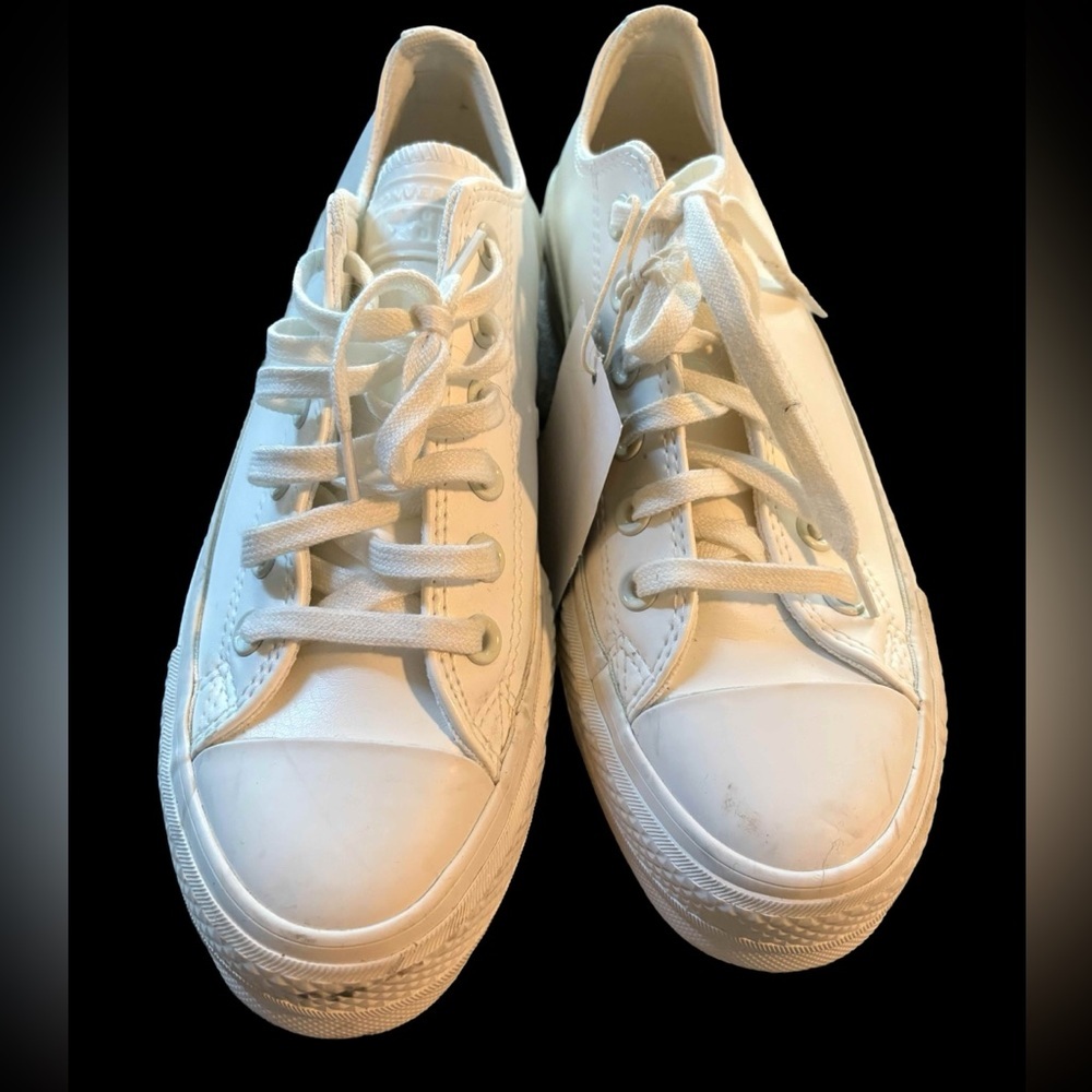 Converse Platform Chuck Taylor All Star Low Top Sneakers Size 7 - Picture 2 of 6